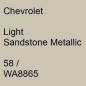 Preview: Chevrolet, Light Sandstone Metallic, 58 / WA8865.